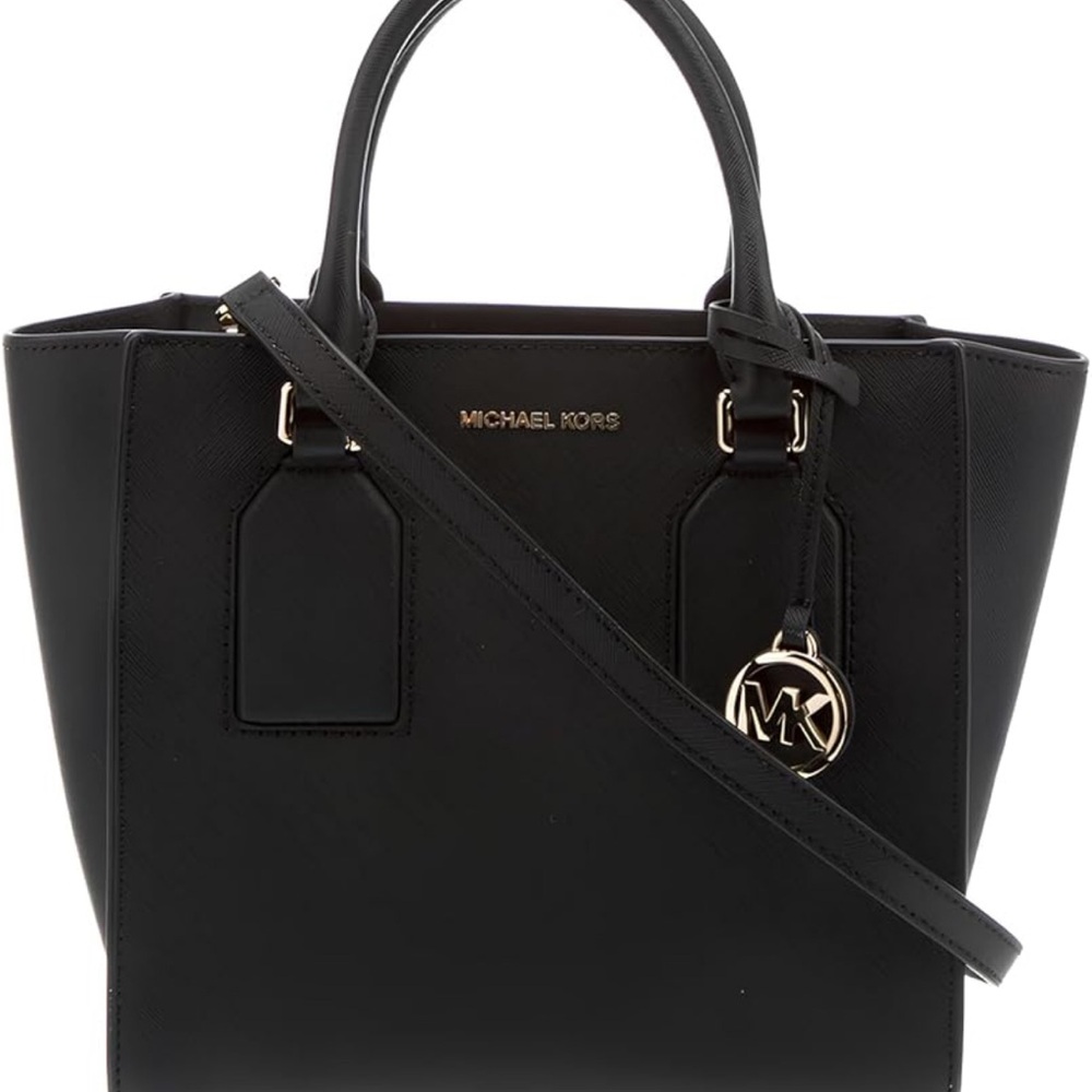 Michael Kors Selby Black Satchel Bag with Strap